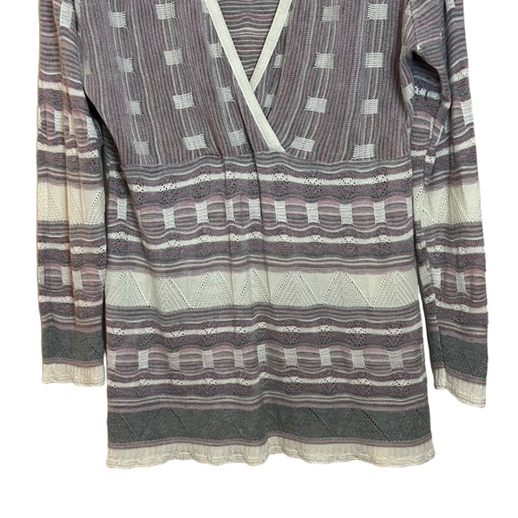 ASHLEY STEWART Long Sleeve Surplice Tunic Sweater 18/20 - Picture 3 of 10